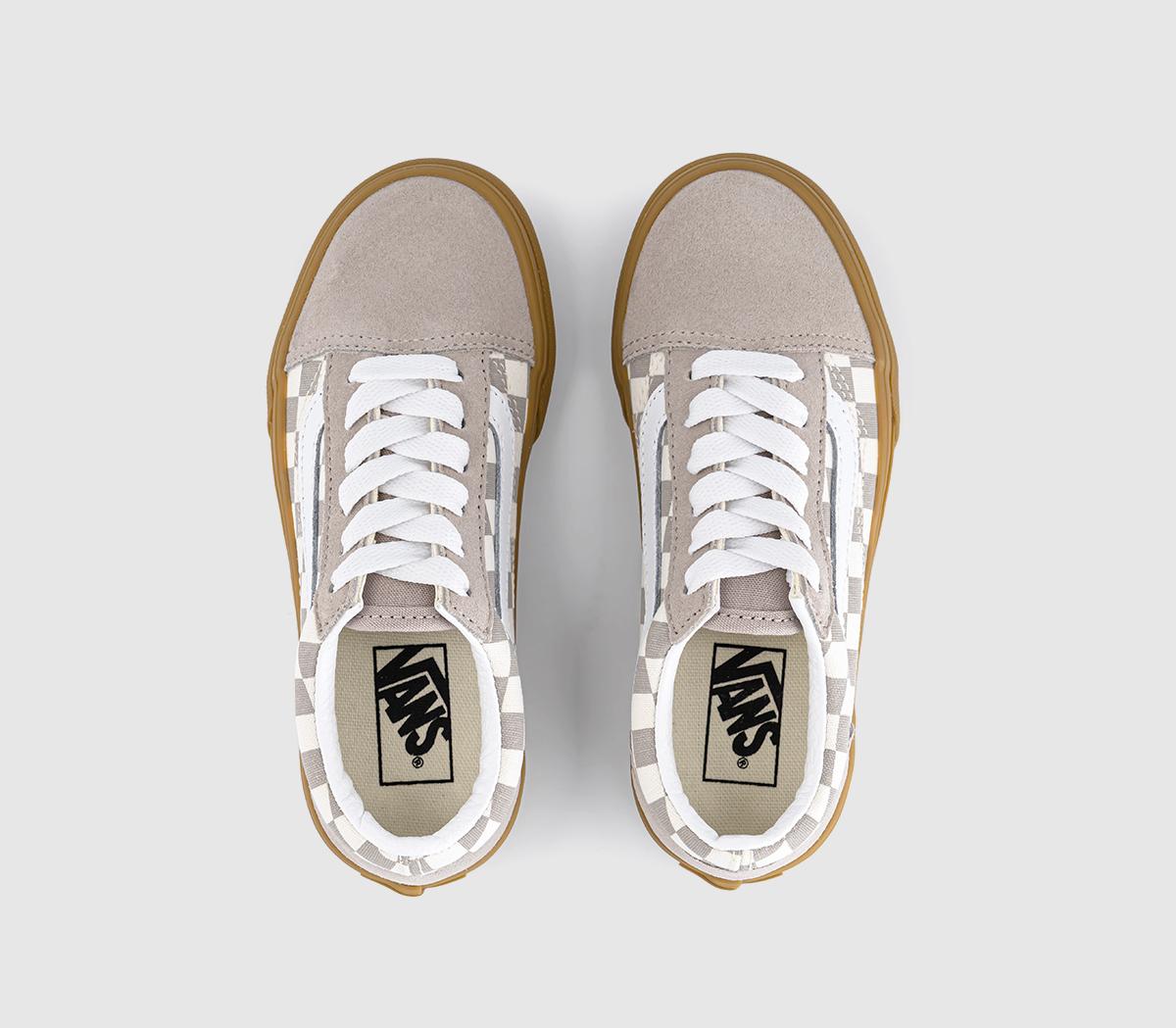 VansOld Skool Kids TrainersGum Check Mushroom