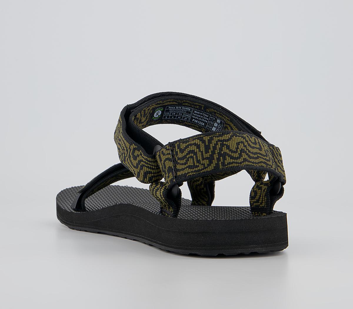 Teva Original Universal Sandals Teva Original Universal Sandals Layered Black Dark Olive