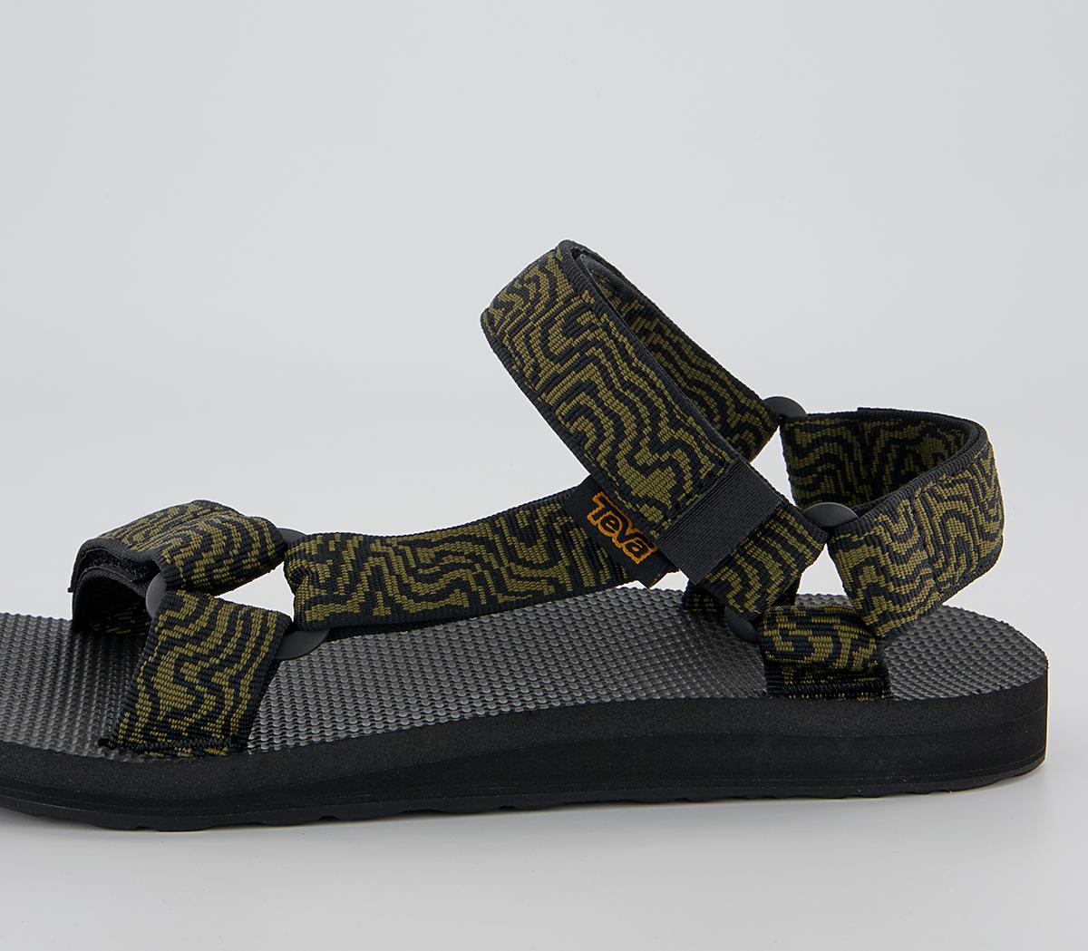 Teva Original Universal Sandals Teva Original Universal Sandals Layered Black Dark Olive