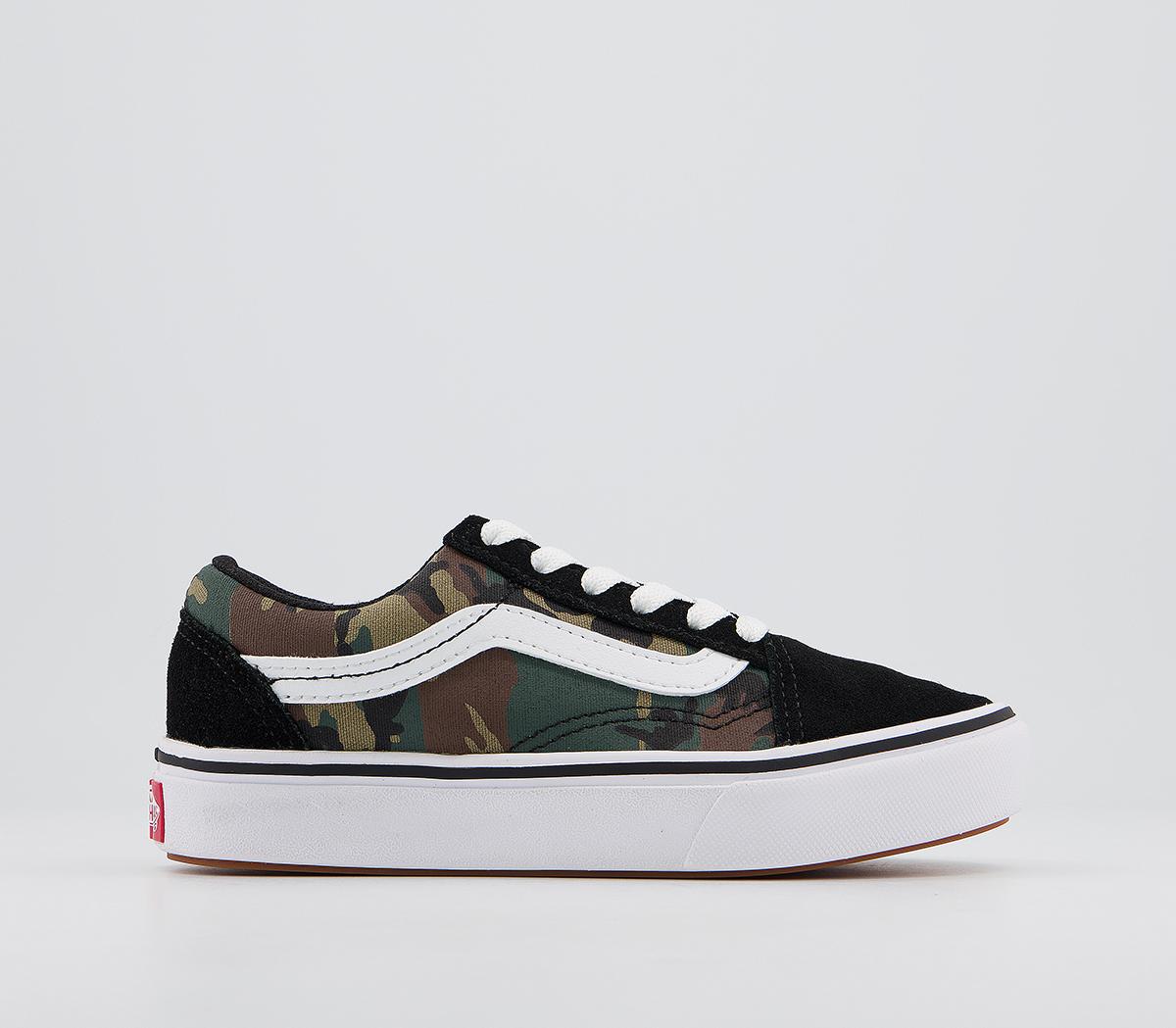 Black hot sale woodland vans