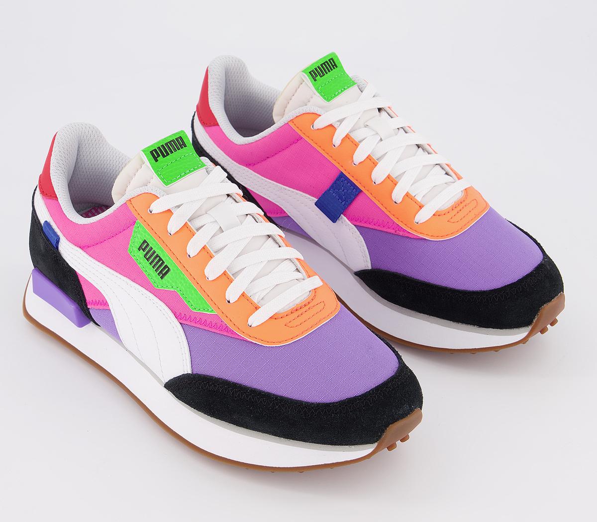 PUMA Rider Play On Trainers Luminous Purple Fluo Pink - Women's Trainers
