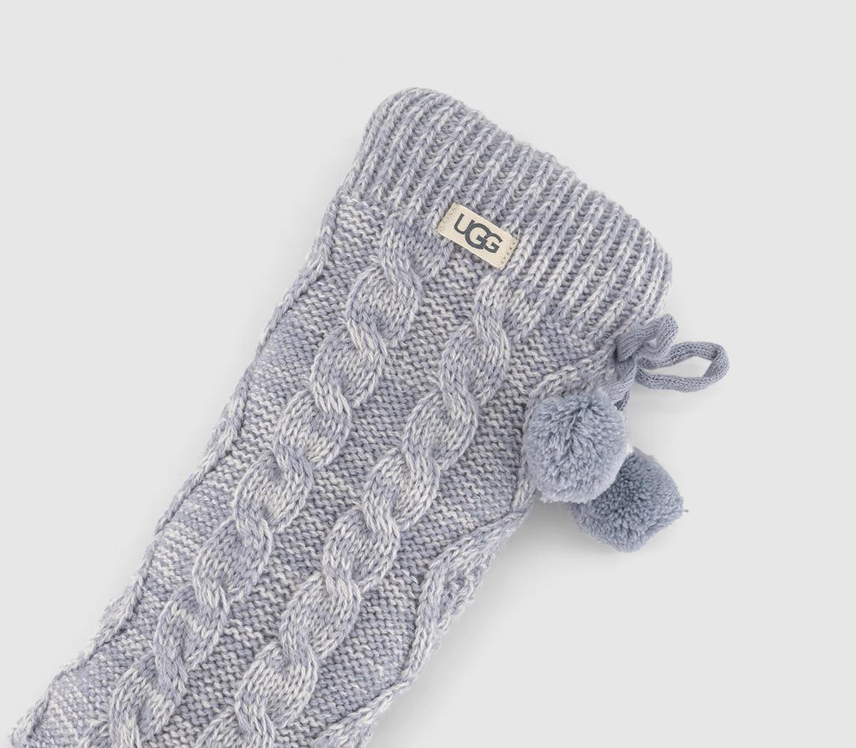 UGG Pom Pom Fleece Lined Socks UGG Pom Pom Fleece Lined Socks Cloudy Grey