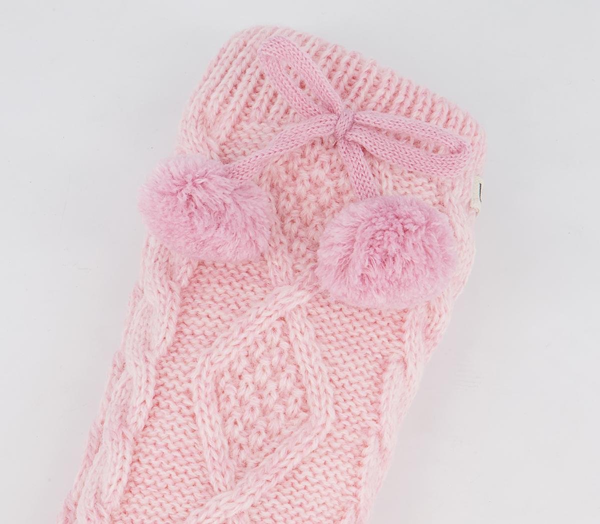 UGG Pom Pom Fleece Lined Socks UGG Pom Pom Fleece Lined Socks Seashell Pink