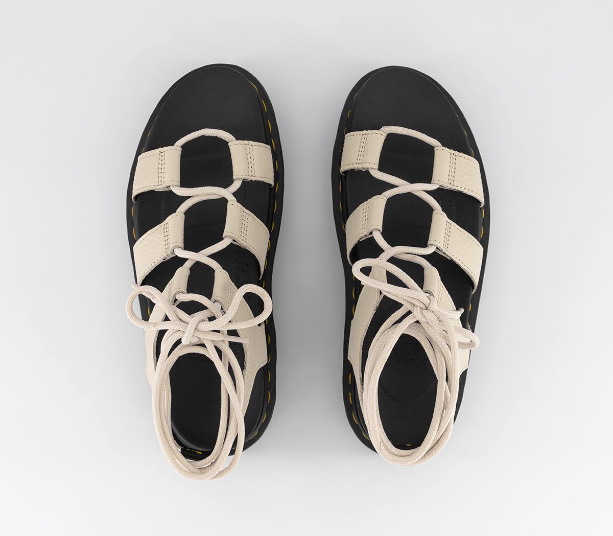 Dr. MartensNartilla Sandals Parchment Beige Milled Nappa