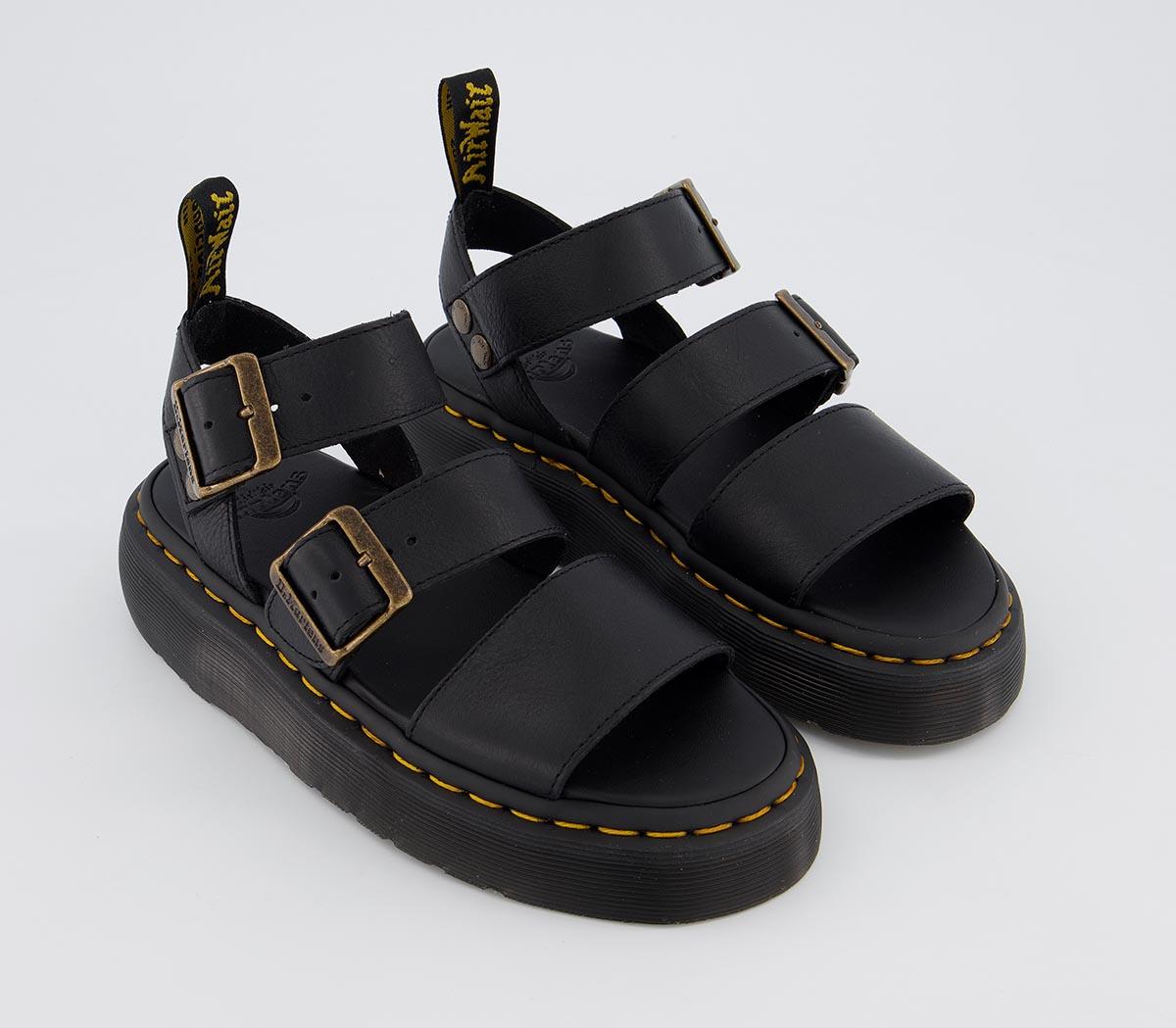 Dr. Martens Gryphon Quad Sandals Black - Women’s Sandals