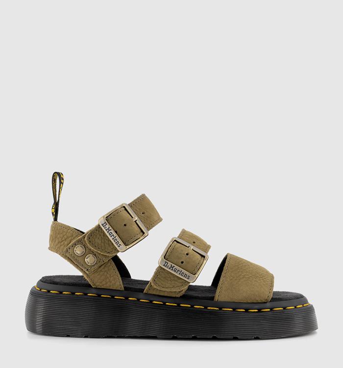 Dr. Martens Gryphon Brando Leather Gladiator Sandals - Black | Garmentory