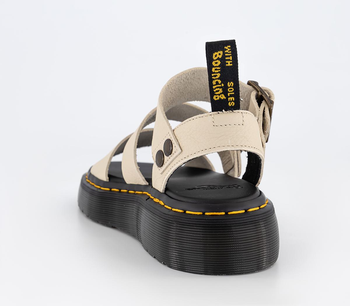 Dr. MartensGryphon Quad SandalsParchment Beige Pisa