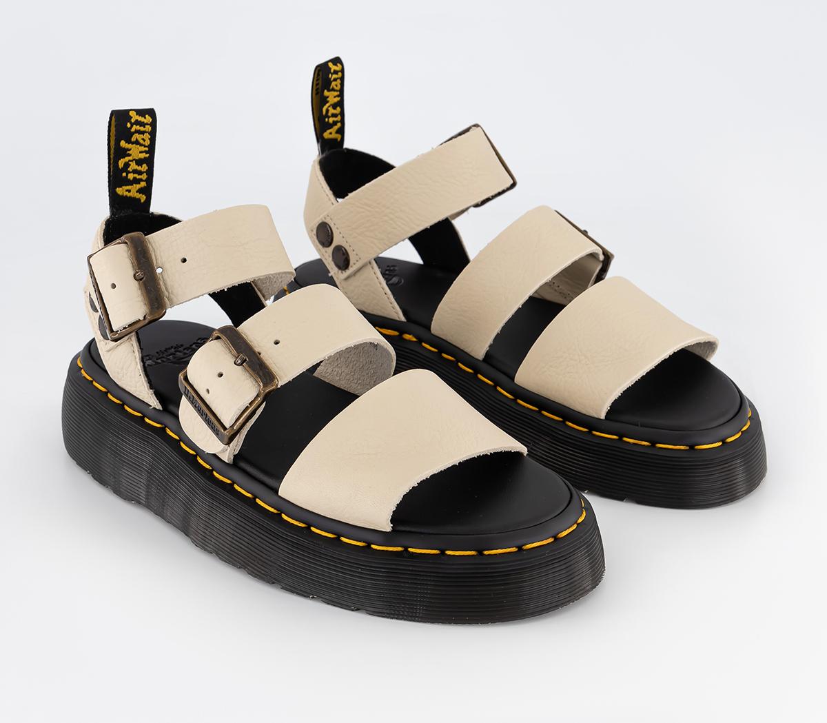 Dr. MartensGryphon Quad SandalsParchment Beige Pisa
