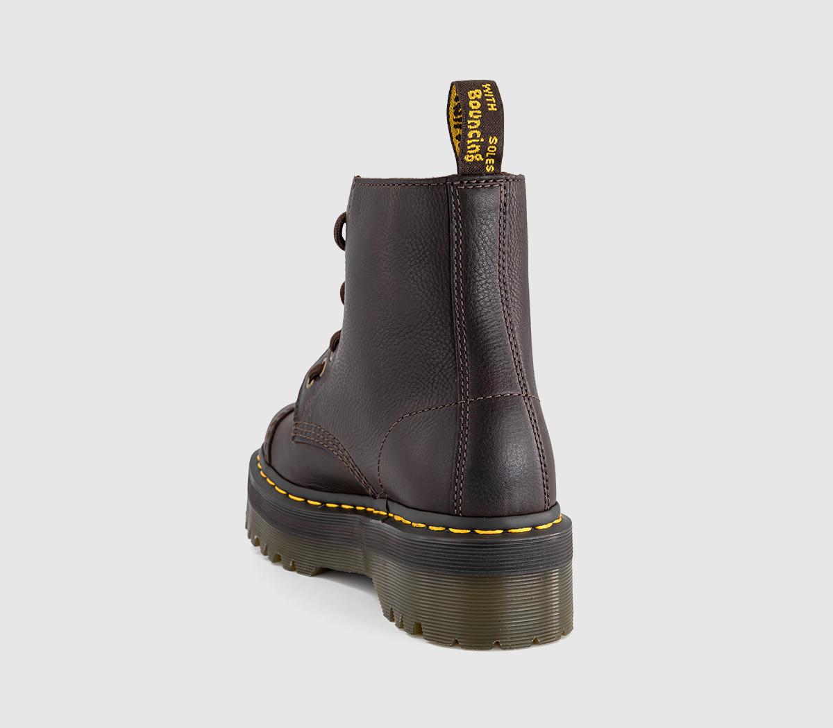 Dr. MartensSinclair Zip Platform BootsDark Brown Ambassador
