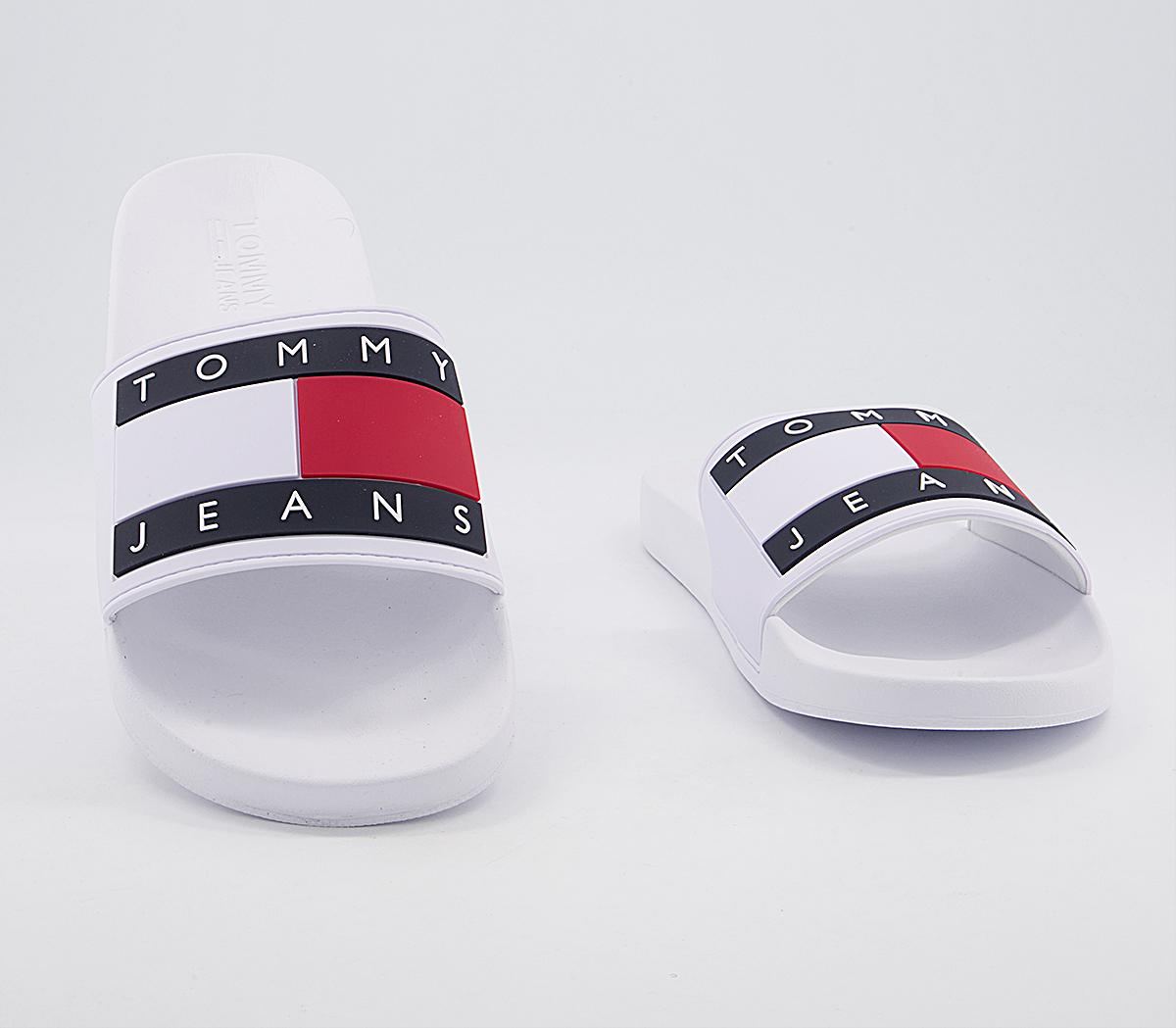 Tommy HilfigerTommy Jeans Flag Pool Slides Tommy HilfigerTommy Jeans Flag Pool SlidesWhite Red Navy
