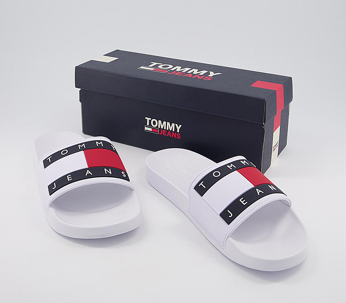 Tommy HilfigerTommy Jeans Flag Pool Slides Tommy HilfigerTommy Jeans Flag Pool SlidesWhite Red Navy