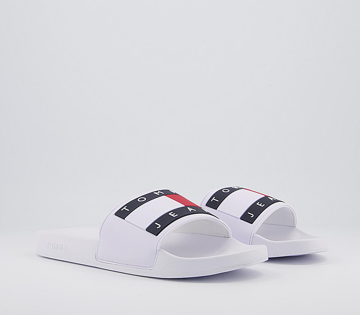 Tommy HilfigerTommy Jeans Flag Pool Slides Tommy HilfigerTommy Jeans Flag Pool SlidesWhite Red Navy