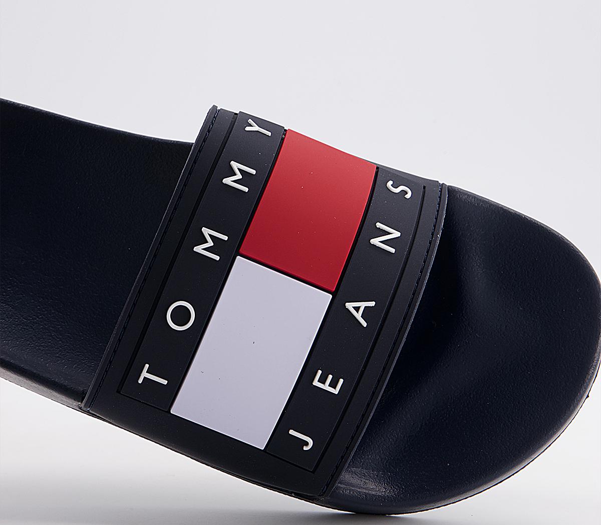 tommy jeans flag slides