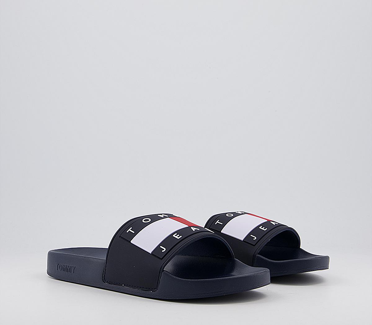 tommy jeans flag slides