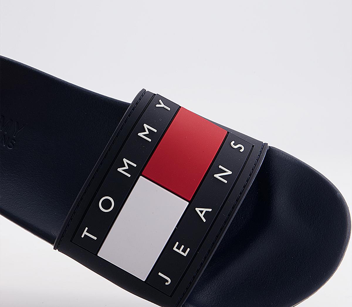 tommy jeans flag slides