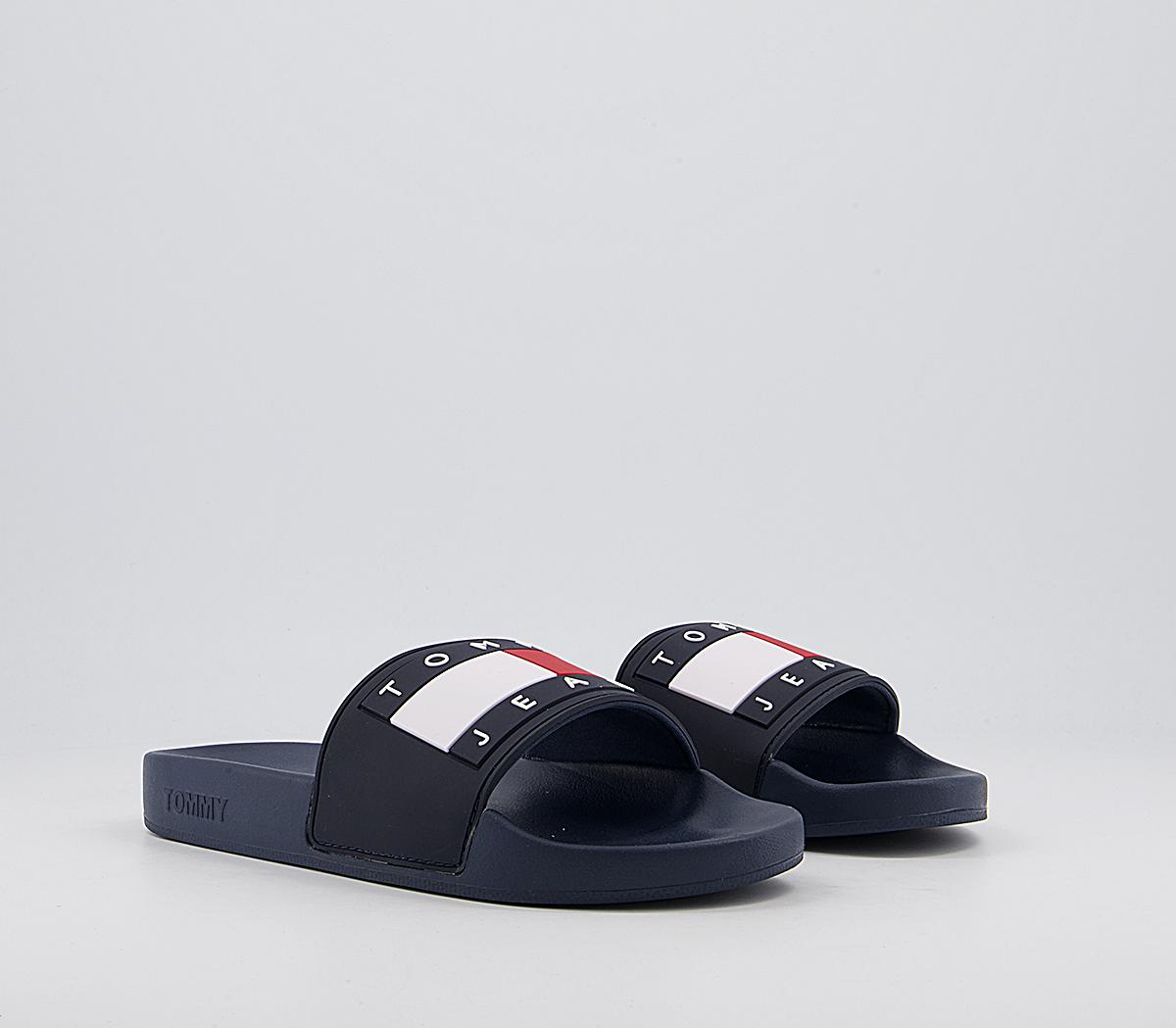 tommy jeans flag slides