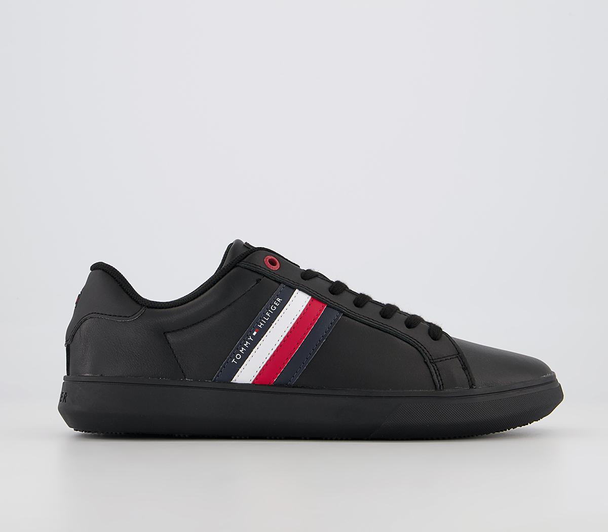 Tommy HilfigerEssential Leather Cupsole TrainersBlack Mono