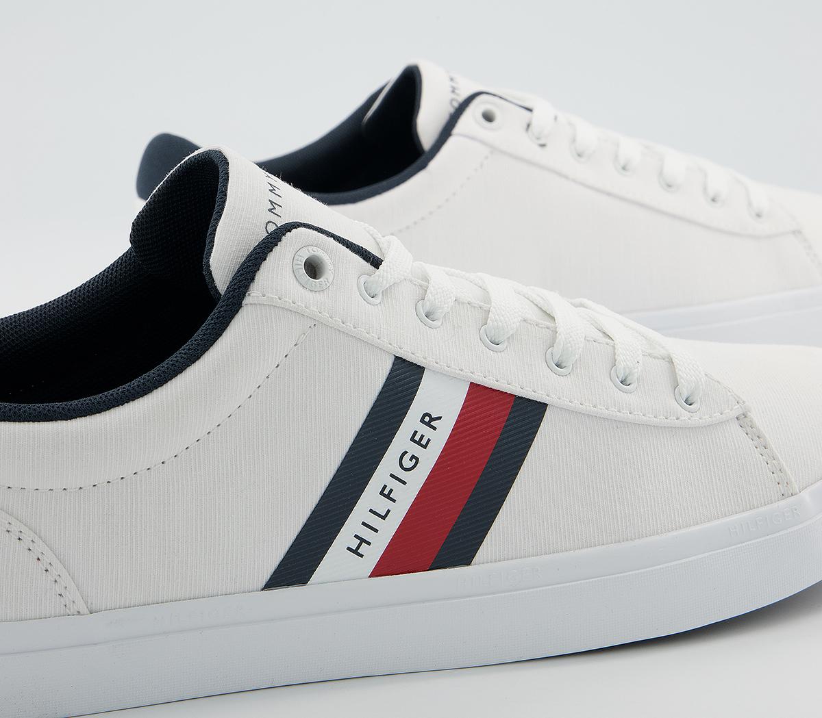 Tommy Hilfiger Essential Stripes Detail Sneakers Tommy Hilfiger Essential Stripes Detail Sneakers White