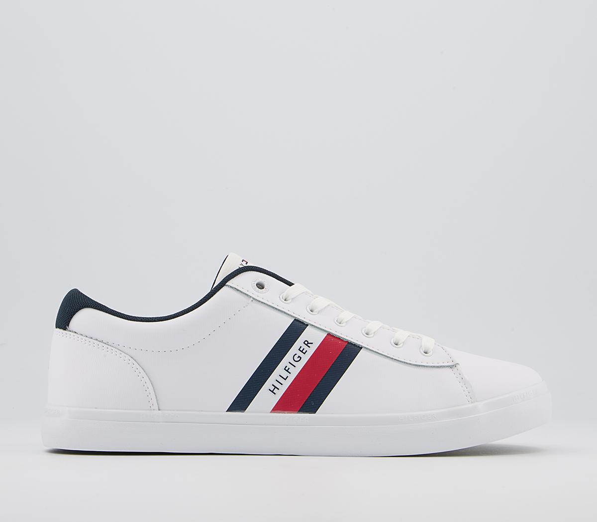 Tommy HilfigerEssential Stripes Detail SneakersWhite Red Navy