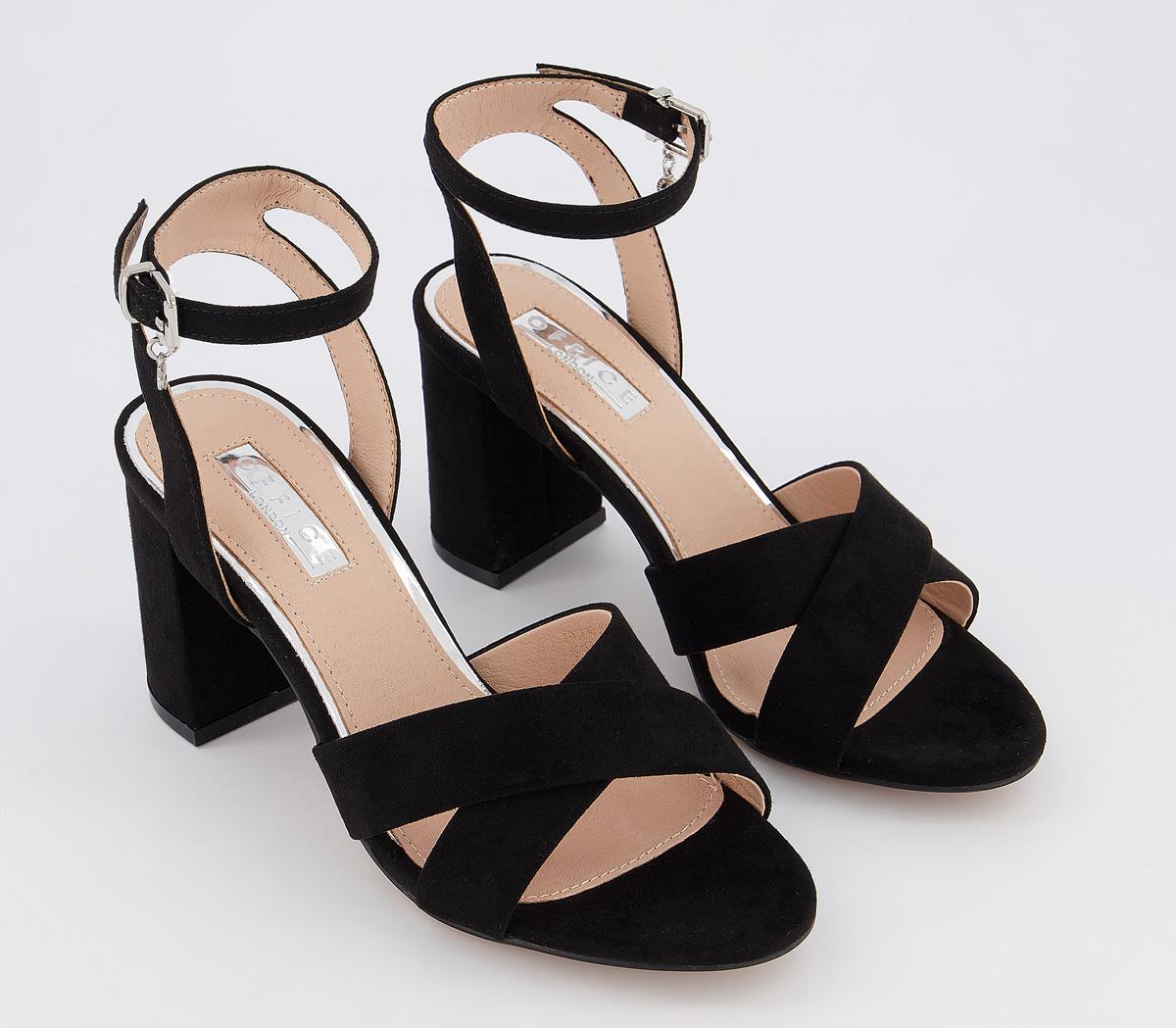 OFFICE Maid Of Honor Block Heel Sandals Black - Mid Heels