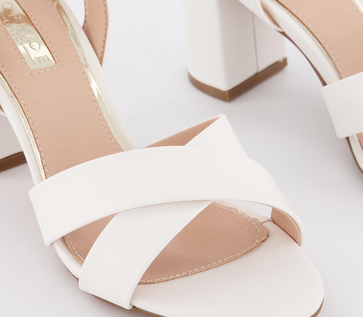 OFFICEMaid of Honor Block Heel SandalsWhite