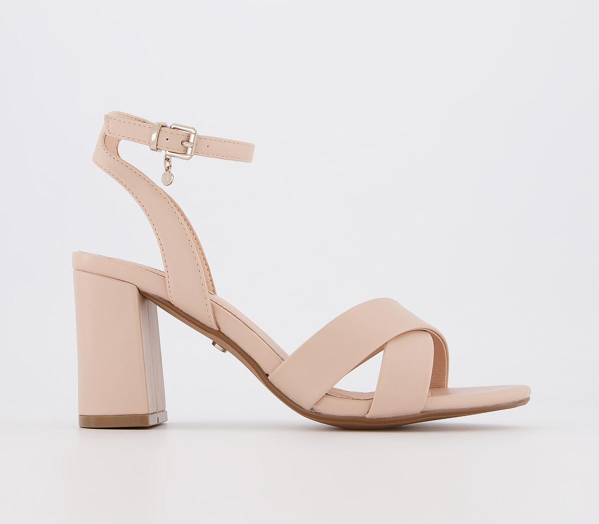 OFFICE Maid Of Honour Block Heel Sandals Beige - Mid Heels