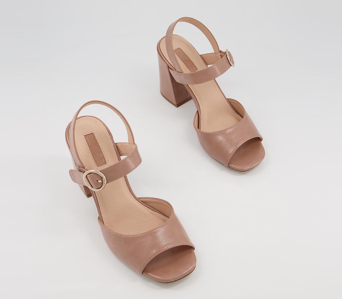 OFFICEHigh Five Flared Block HeelsBeige