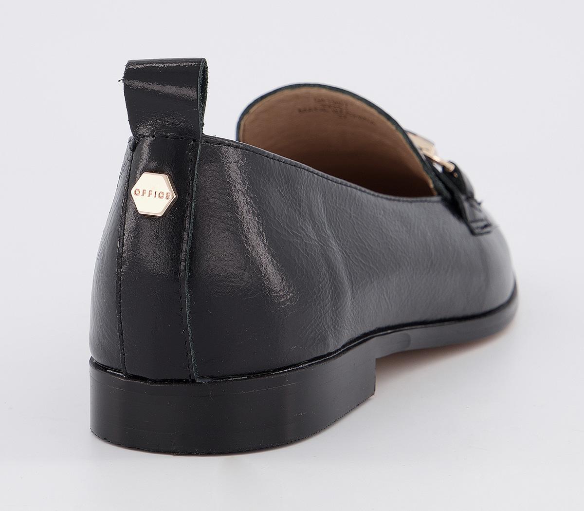 OFFICEFew Feature Trim LoafersBlack Leather