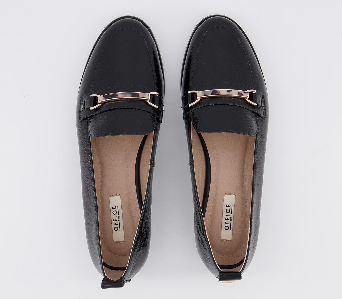 OFFICEFew Feature Trim LoafersBlack Leather