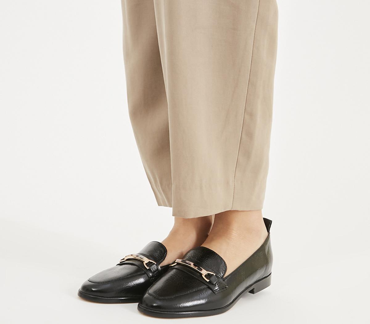 OFFICEFew Feature Trim LoafersBlack Leather