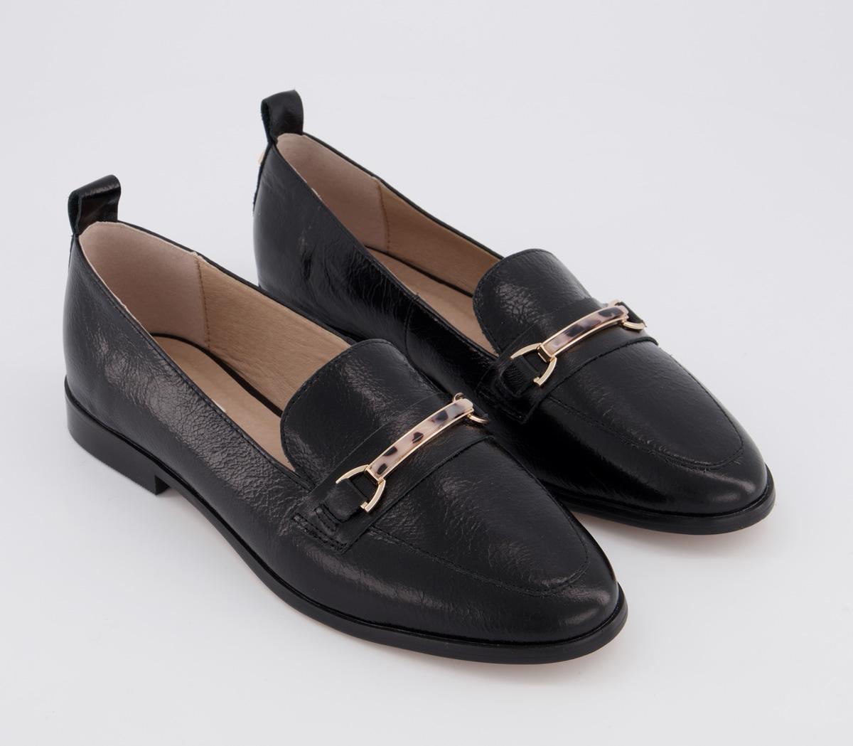 OFFICEFew Feature Trim LoafersBlack Leather