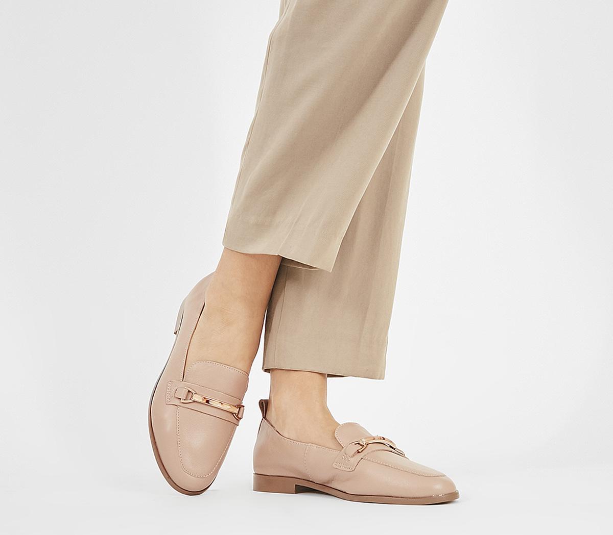 uærlig Undtagelse tvetydigheden OFFICE Few- Feature Trim Loafer Beige Leather - Flat Shoes for Women