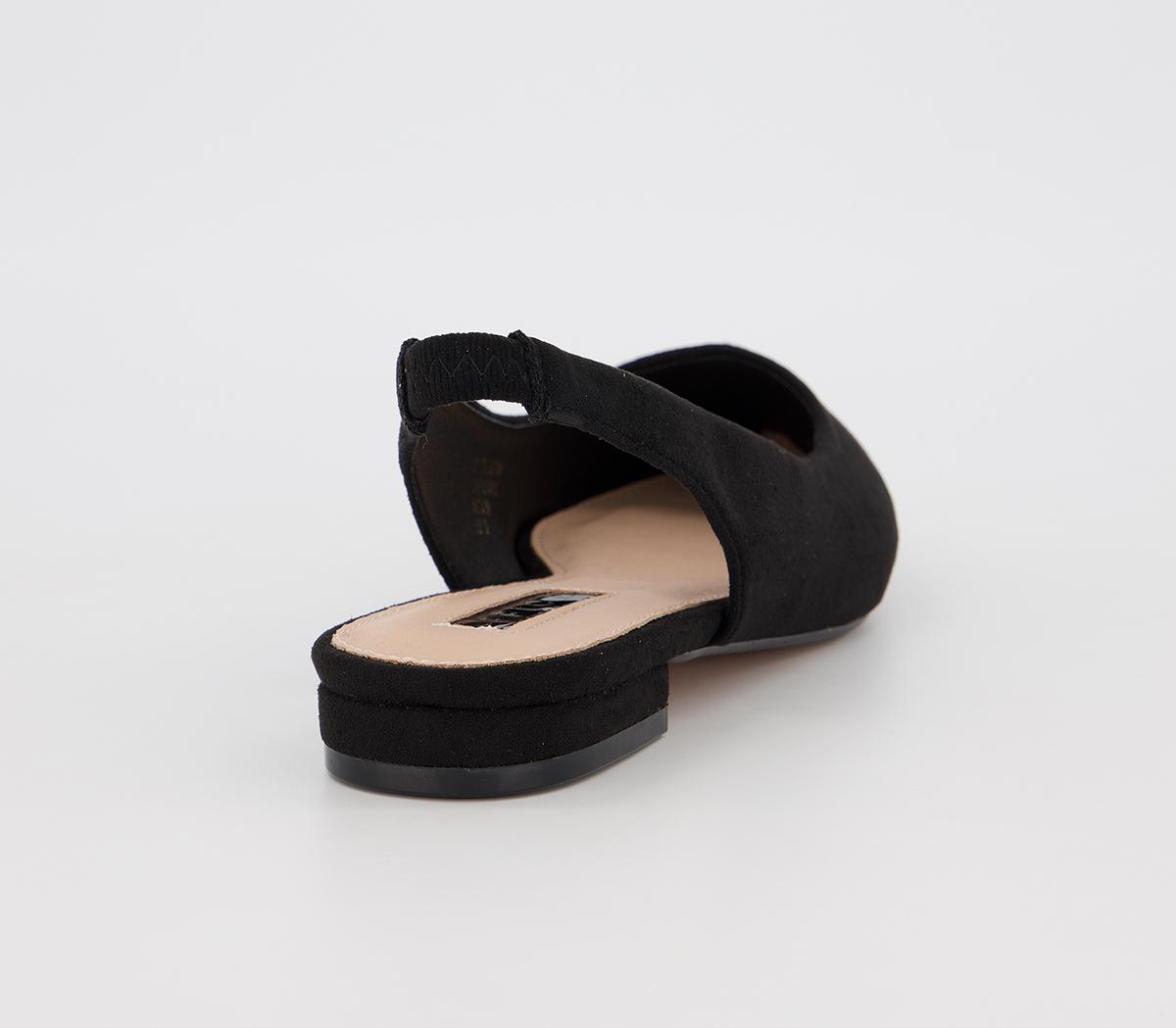 OFFICEFlavour Pointed Slingback FlatsBlack