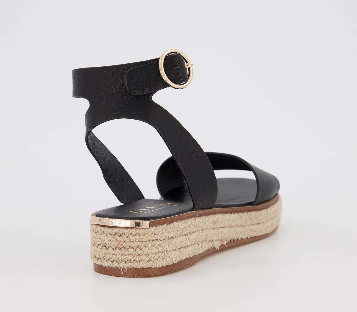 OFFICEMimoko Cross Strap EspadrillesBlack
