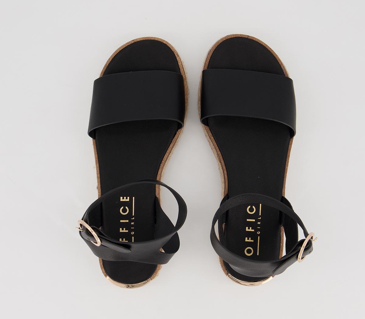 OFFICEMimoko Cross Strap EspadrillesBlack