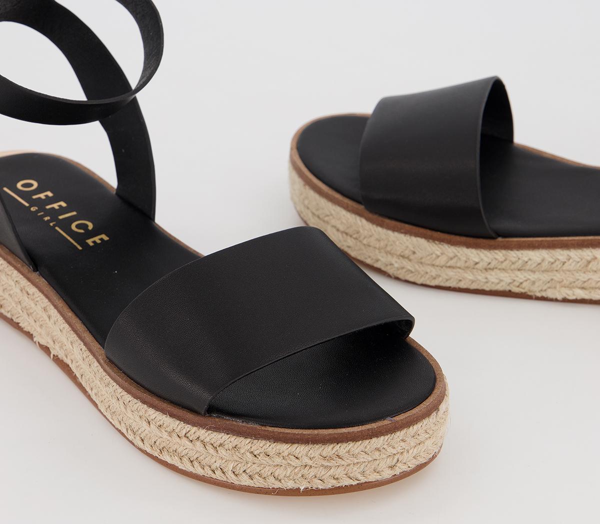 OFFICEMimoko Cross Strap EspadrillesBlack