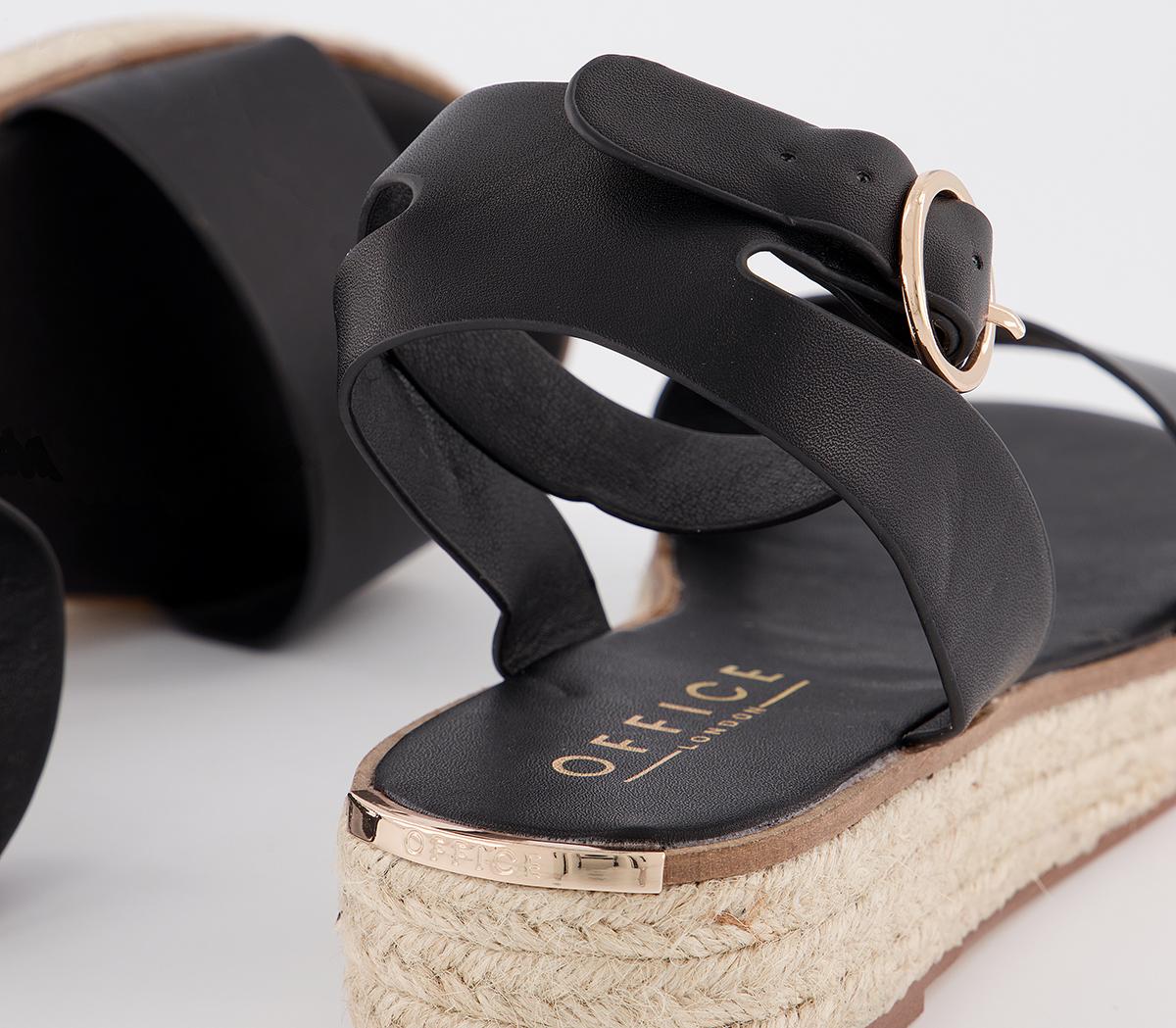 OFFICEMimoko Cross Strap EspadrillesBlack