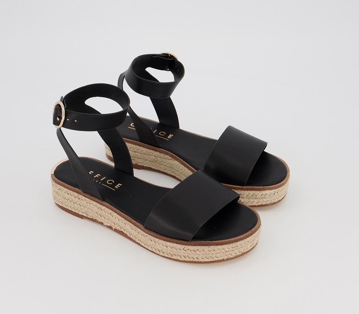 OFFICEMimoko Cross Strap EspadrillesBlack