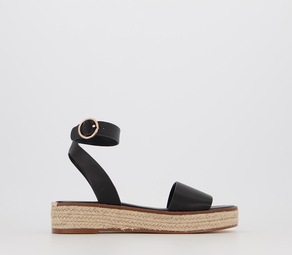 OFFICEMimoko Cross Strap EspadrillesBlack