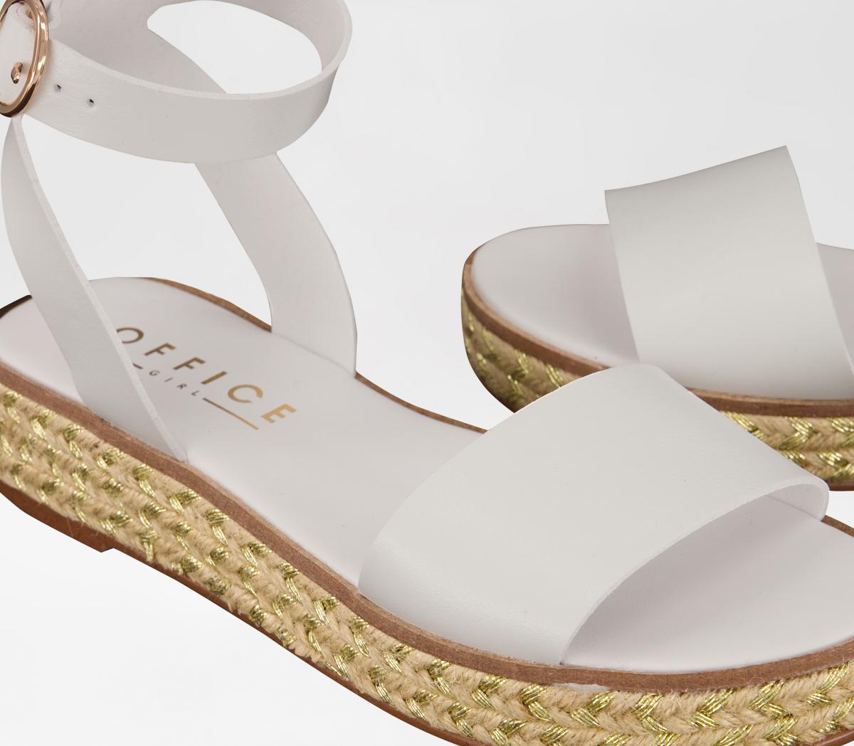 OFFICEMimoko Cross Strap EspadrillesWhite