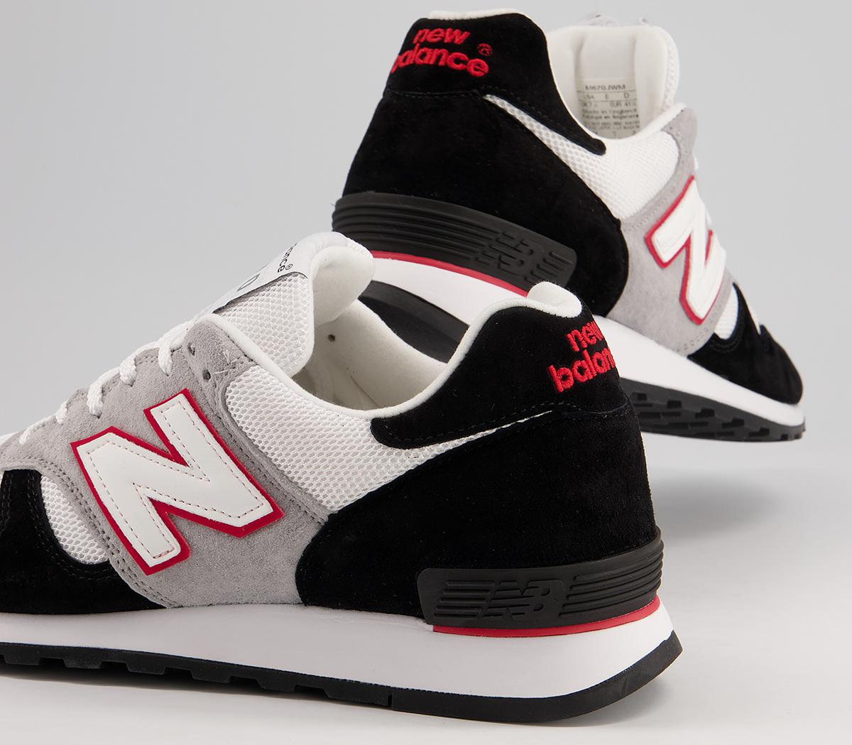Comme Des Garcons New Balance 670 Trainers Comme Des Garcons New Balance 670 Trainers Black White Red Jw