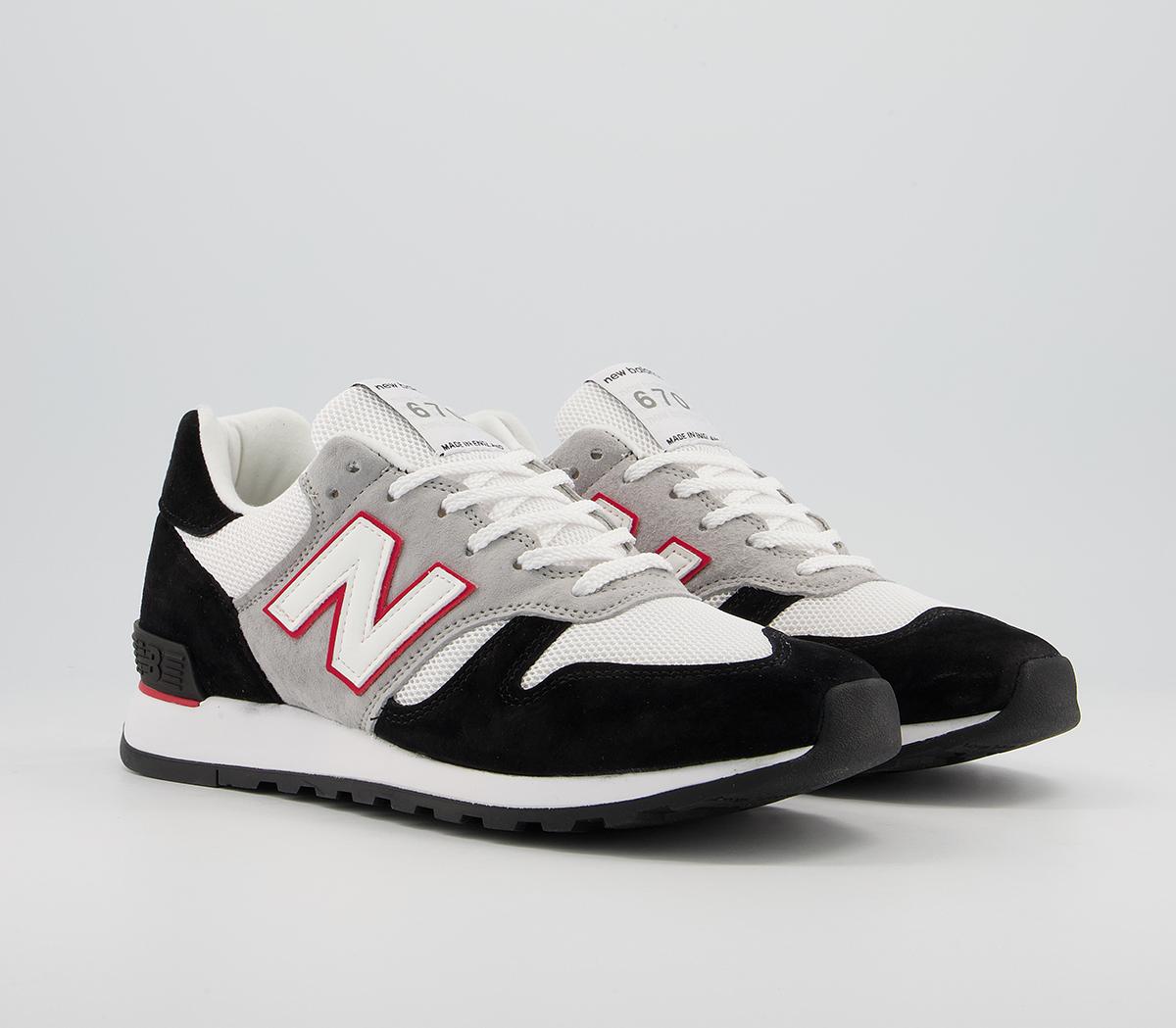 Comme Des Garcons New Balance 670 Trainers Comme Des Garcons New Balance 670 Trainers Black White Red Jw