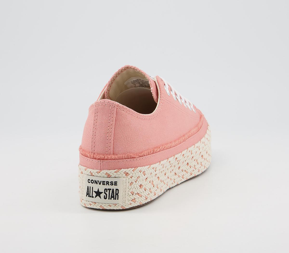 Converse All Star Espadrilles Converse All Star Espadrilles Pink Quartz White Natural Ivory