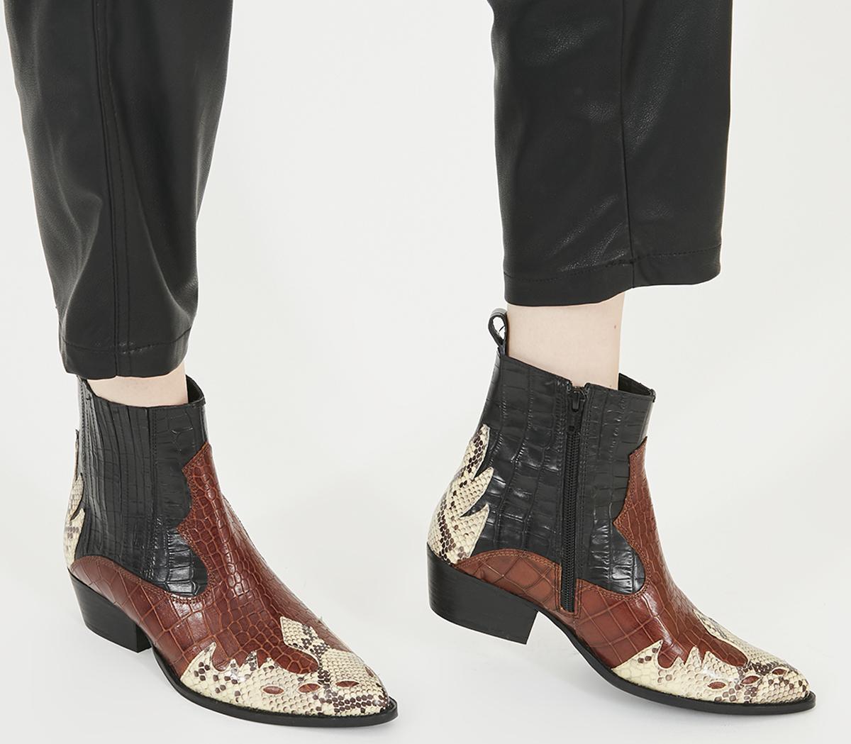 Office snakeskin sale ankle boots