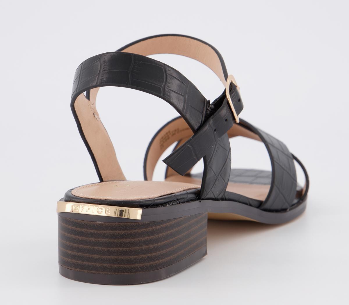 OFFICEMeasure HeelsBlack Croc