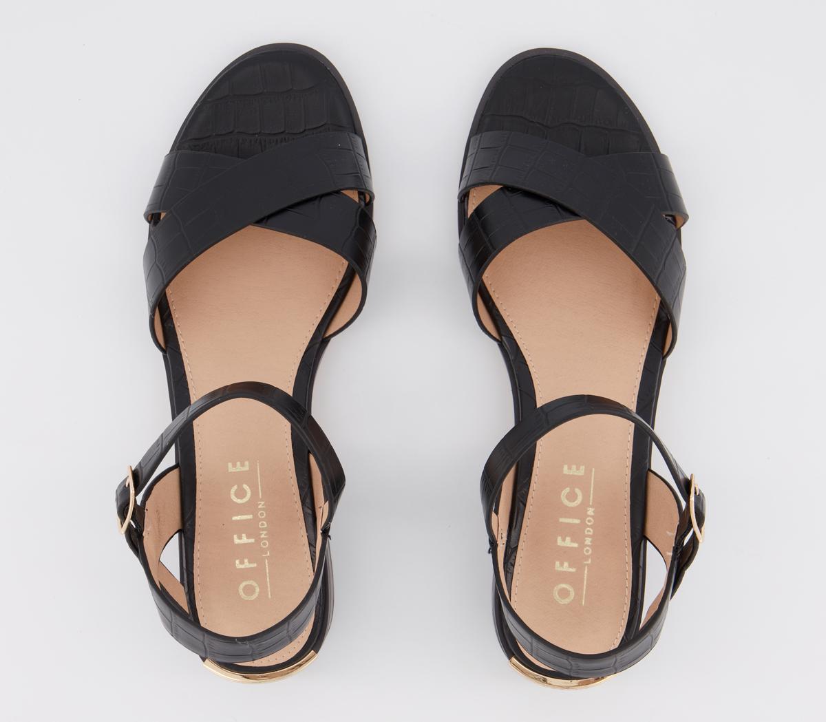 OFFICEMeasure HeelsBlack Croc