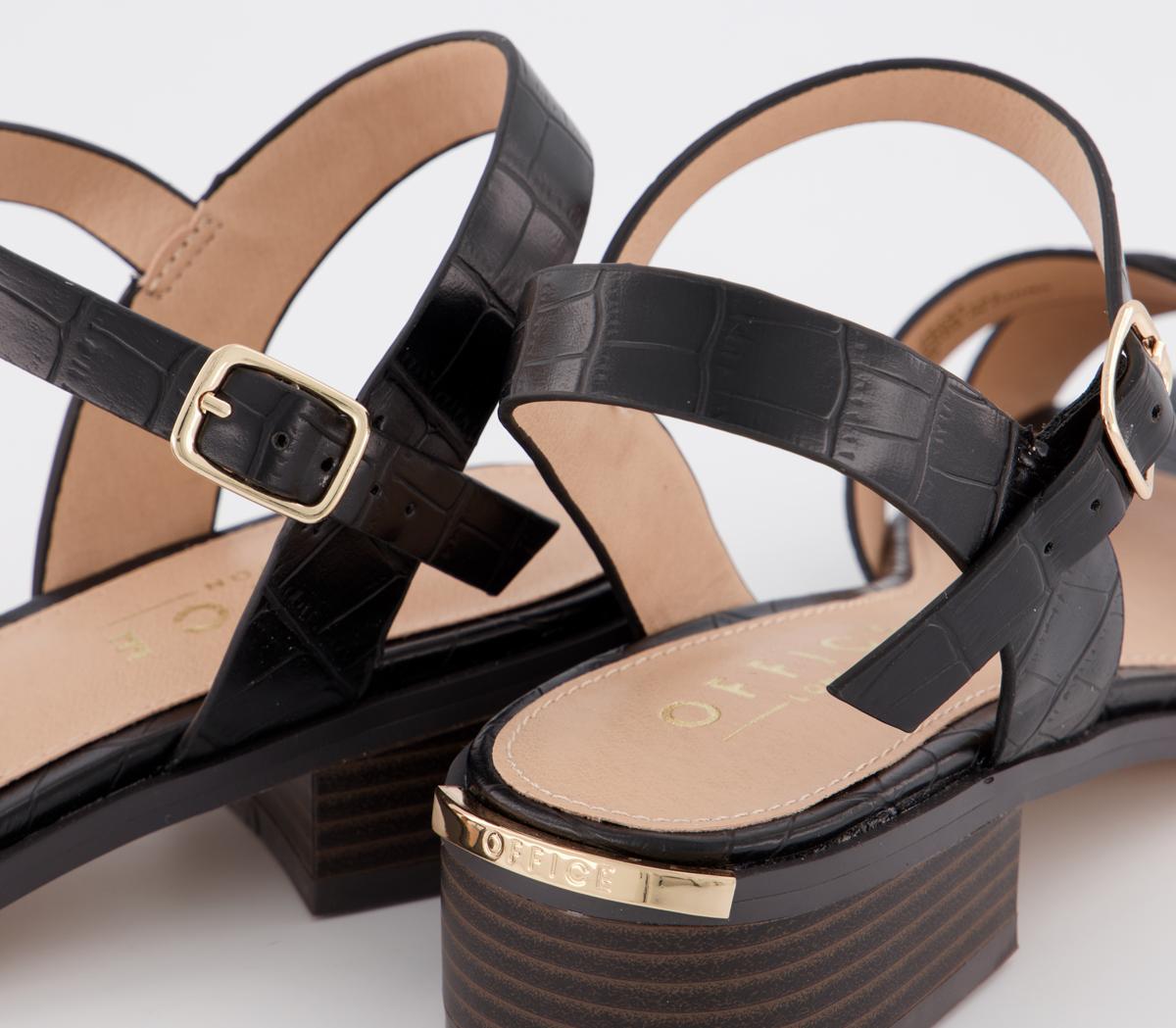 OFFICEMeasure HeelsBlack Croc