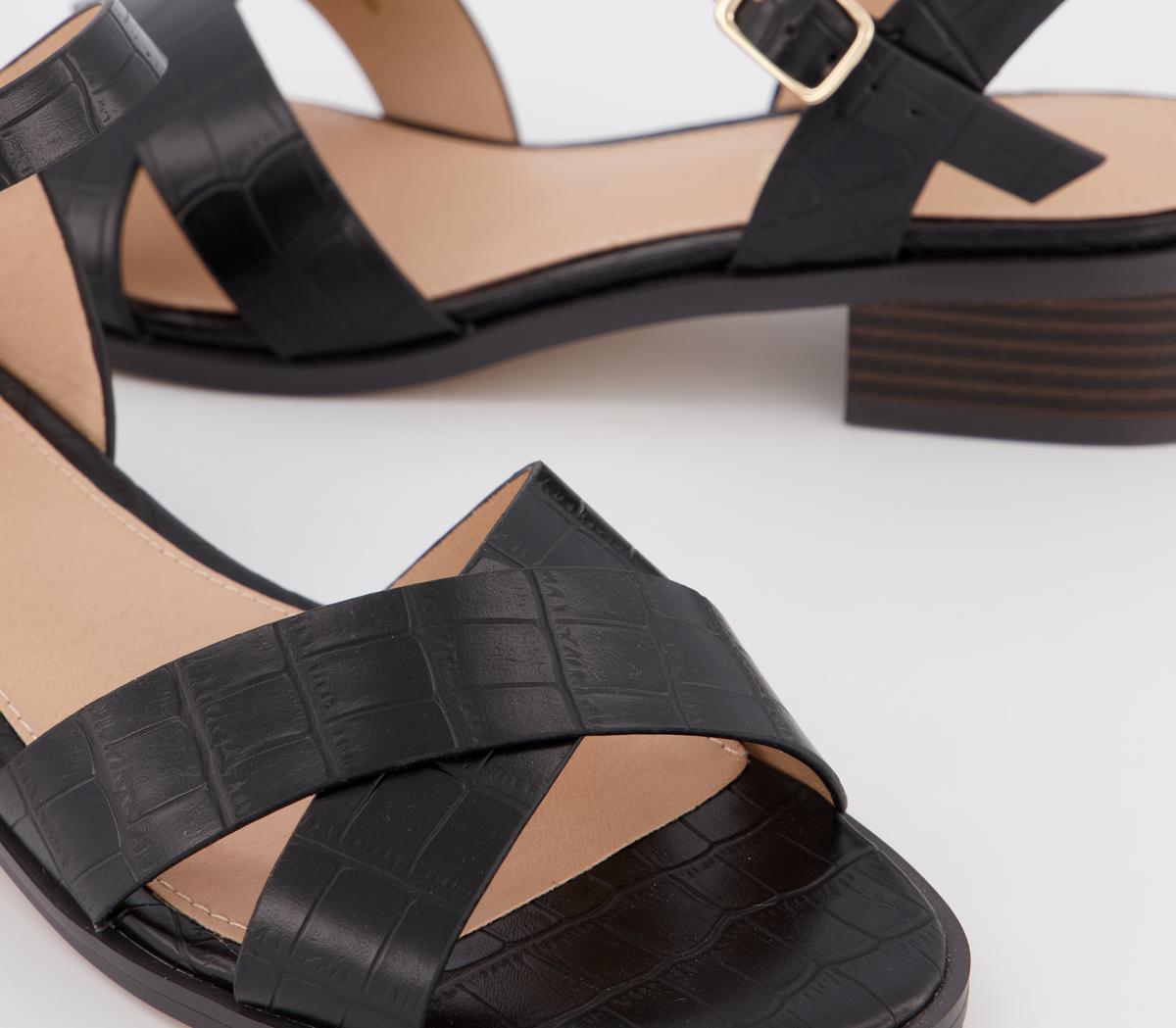 OFFICEMeasure HeelsBlack Croc