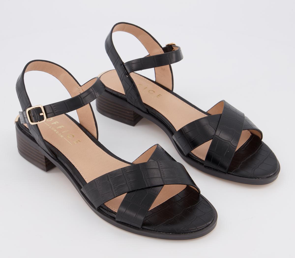 OFFICEMeasure HeelsBlack Croc