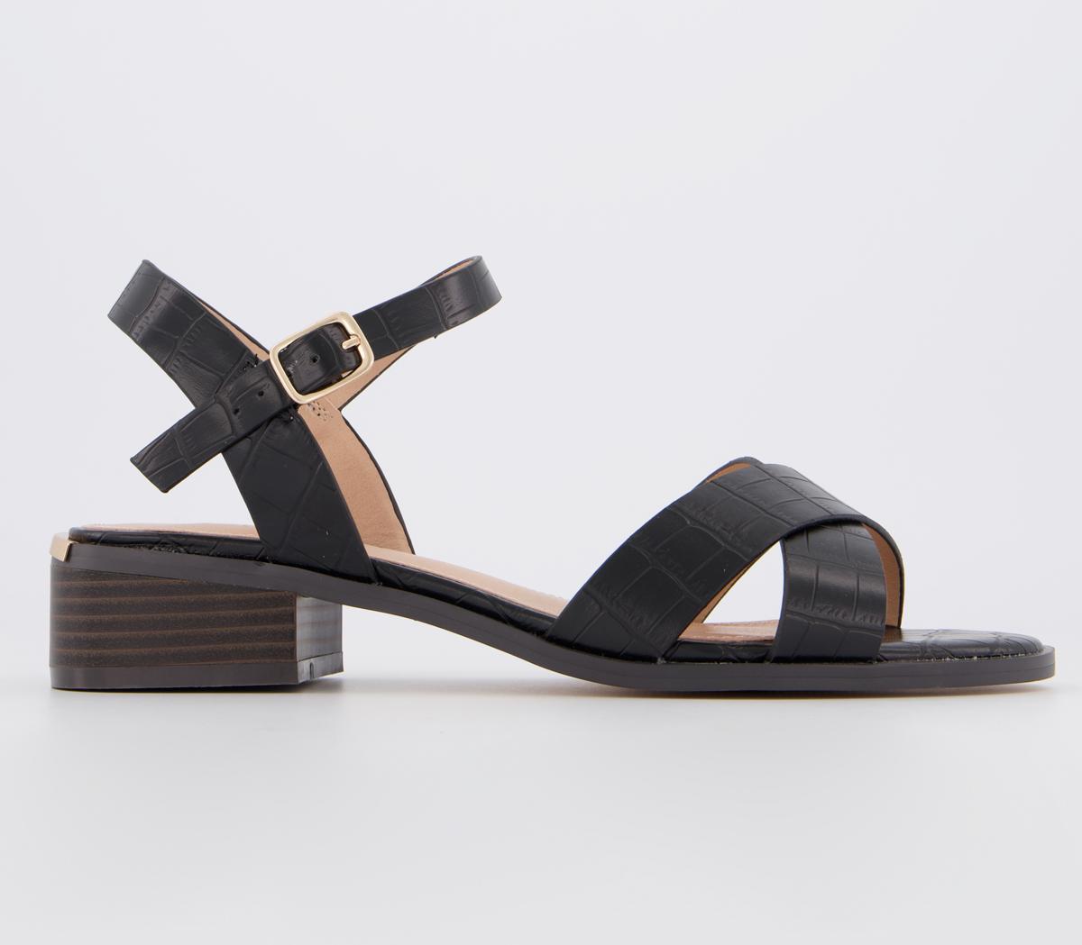 OFFICEMeasure HeelsBlack Croc